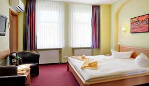 Hotel-Pension „Am Schwanenteich“ Lutherstadt Wittenberg Buchung Doppelzimmer