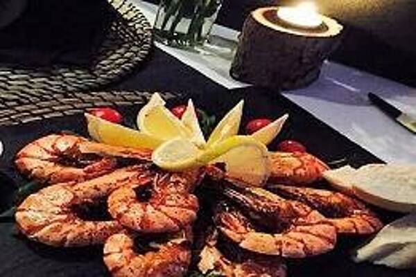 Gambas-Angebot im Restaurant Am Schwanenteich in Lutherstadt Wittenberg